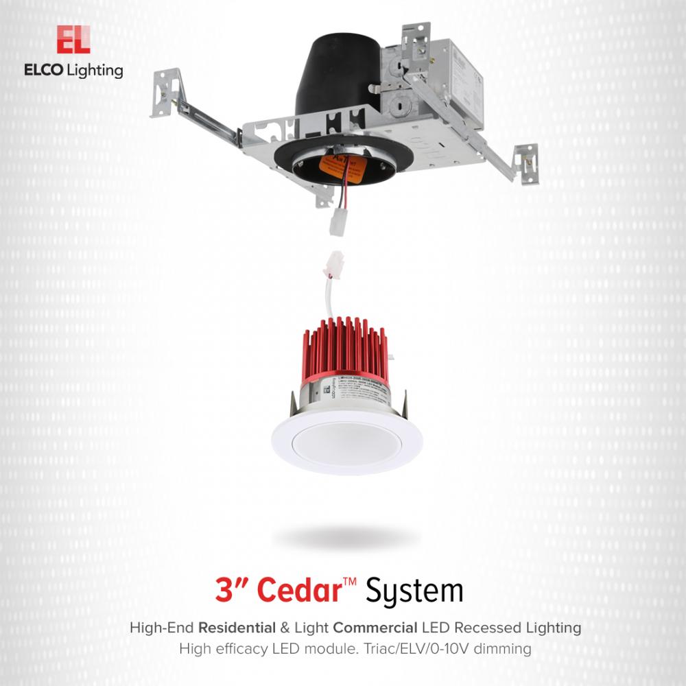 3" LED Light Engine with Baffle Trim