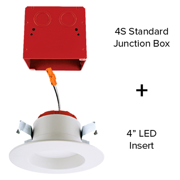 4" Round LED Reflector Insert for 4S Junction Box