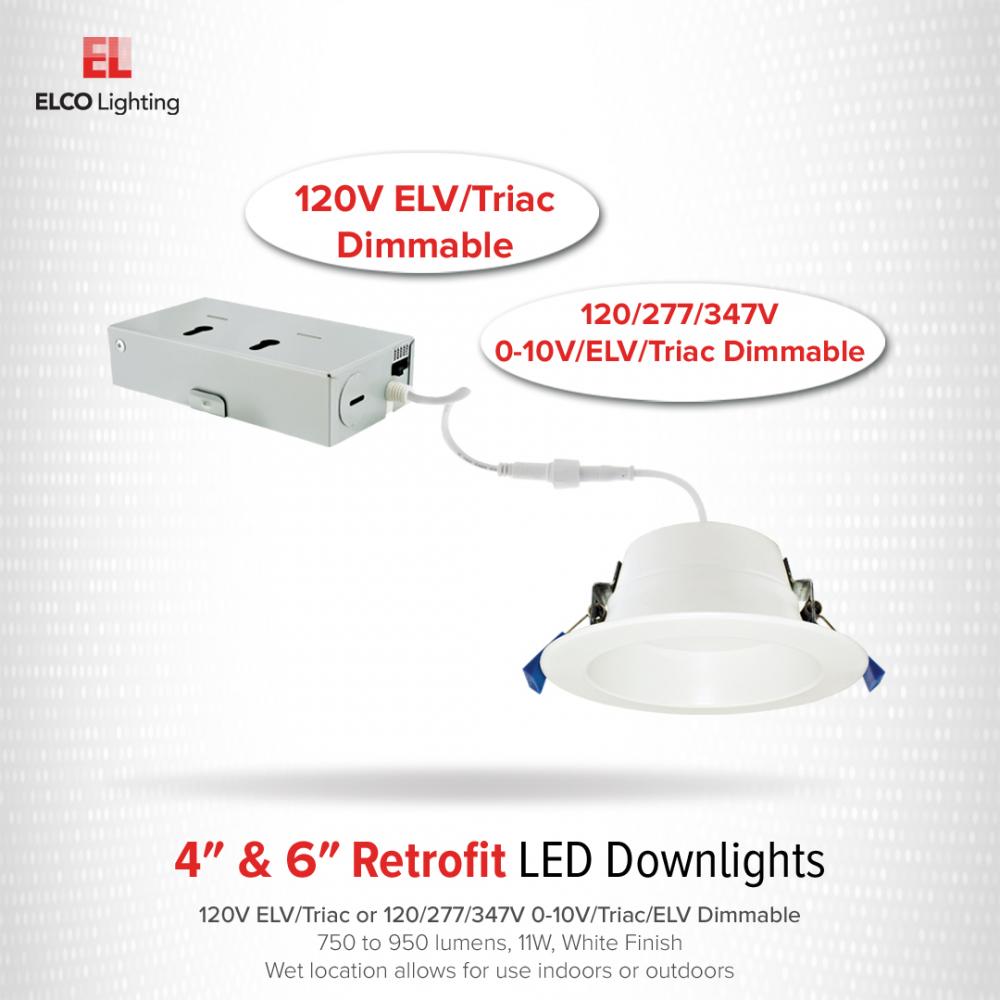 4" LED Recessed Downlights with 5-CCT Switch