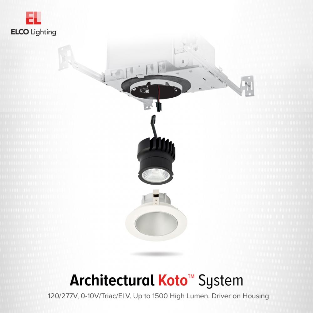 3" Koto™ Architectural Shallow Maximum Adjustability IC Airtight Housing