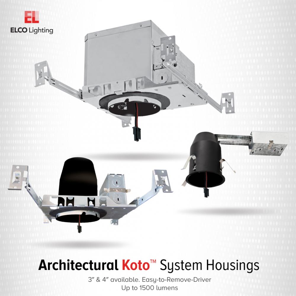 3" IC Airtight New Construction Housing for Architectural Koto™ LED Engine