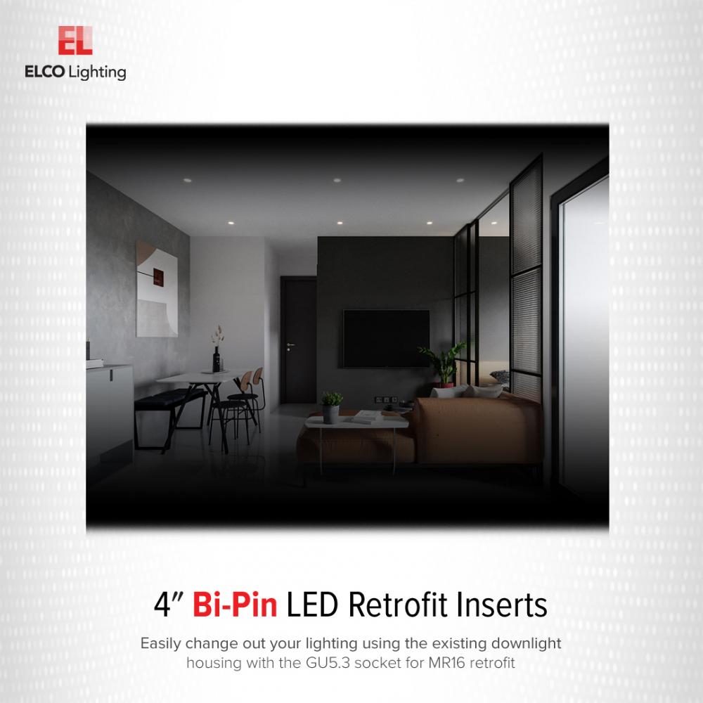 4" LED Bi-Pin Retrofit Insert Reflector Trims