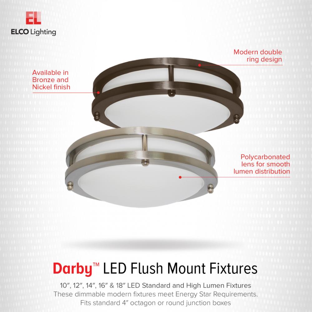 Darby™ LED High Lumen Decorative Flush Mount Lights