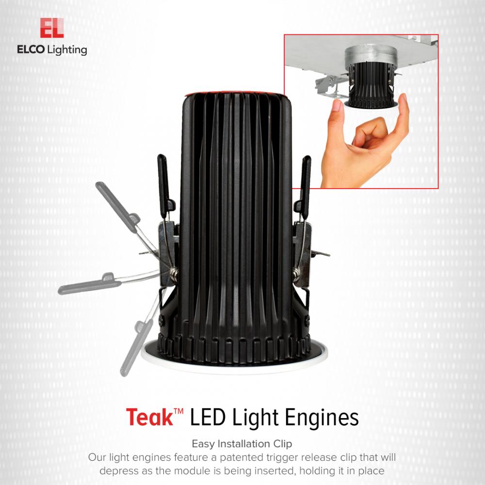 2" Square Baffle Teak™ LED Light Engine