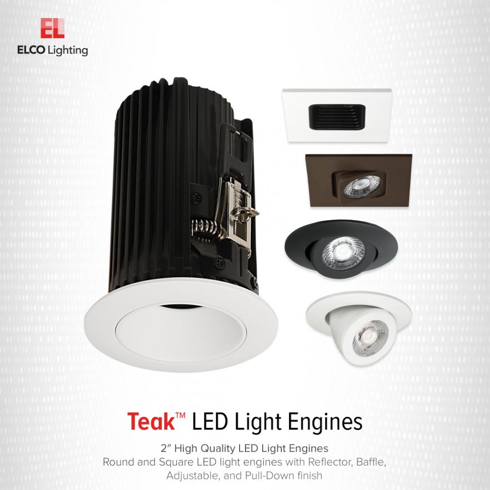 2" Round Pull-Down Teak™ LED Light Engine