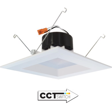 5" Square LED Reflector Insert with 5-CCT Switch
