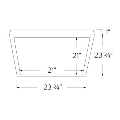 24"x24" Sky Panel™ with 3-CCT Switch
