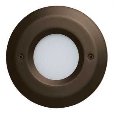 Round Mini LED Step Light with Open Faceplate